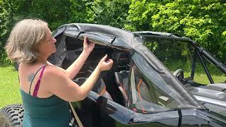 CFMoto Z-10 Soft Doors Roll Up for Summer! Stay warm in the winter. screenshot 5