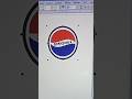 Pepsi logo in Corel draw