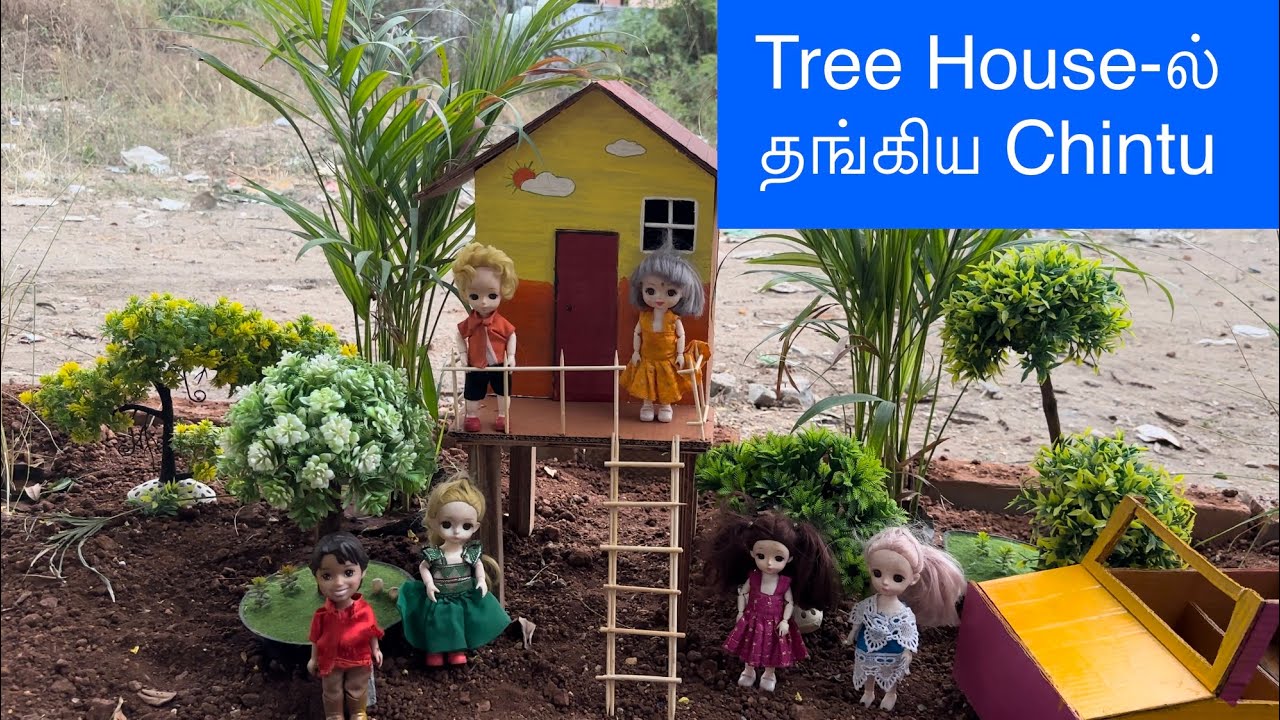 Tree House-ல் தங்கிய Chintu#chintuvideo #chuttibomma