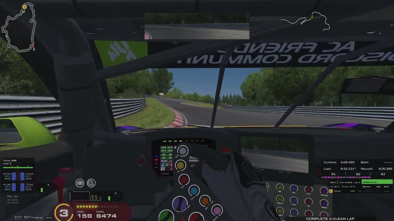 Assetto Corsa: Nordschleife Lap Record - Corvette Z06 GT3R  
