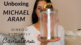 My Michael Aram Collection Part #1 Ginkgo Butterfly Canisters /CariSalgado 1/13/2020
