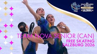 Team Nova Senior (CAN) | Free Skating | ISU Synchro World Champs | Salzburg 2026 | #SynchroSkating