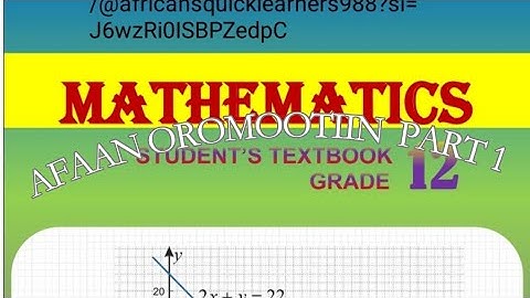 mathematics grade 12 unit 1 sequence and series  by Afaan Oromoo