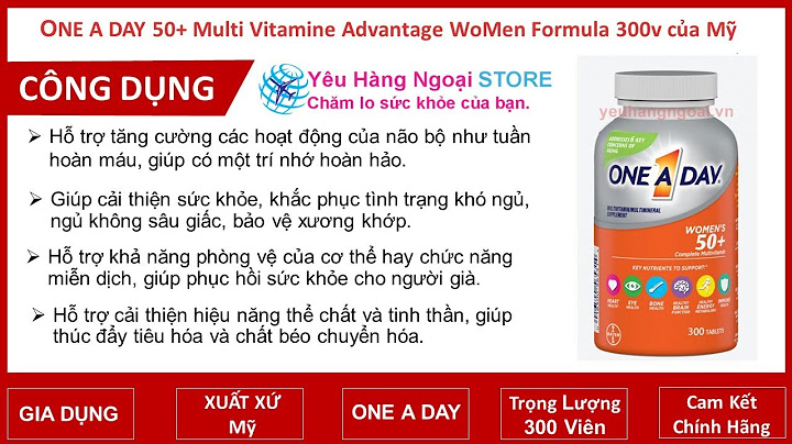 Hướng dẫn sử dụng thuốc one a day