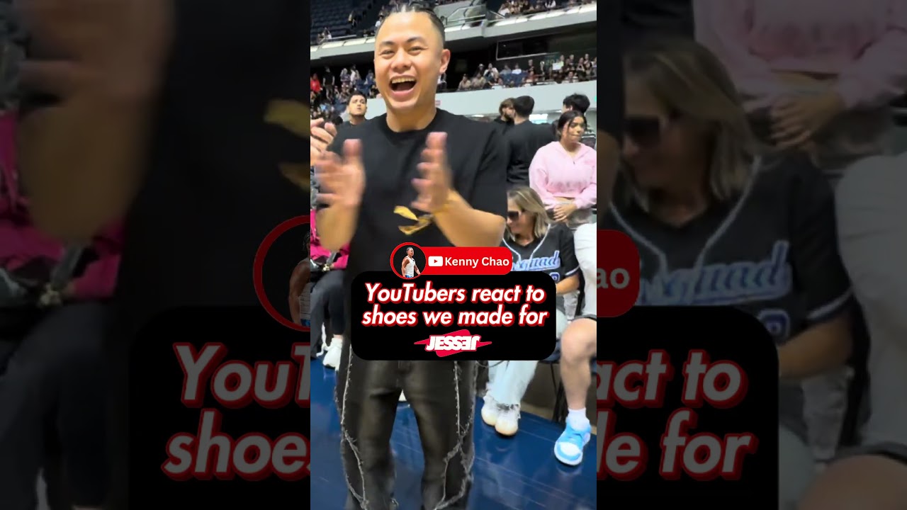 YouTubers react to the shoes we made for Jesser👀🔥