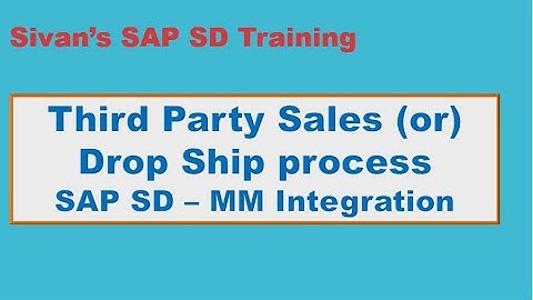SAP SD Third Party Sales TAS | Sivan