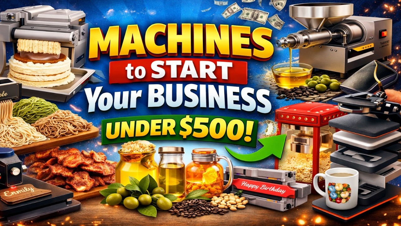 Make MILLIONS with your Own Business using Machines under $500