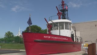 Coffee With: House Speaker Pelosi Visits Fire Boat Named For Her Father, Former Mayor D’Alesandro Jr