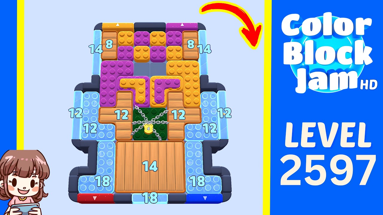 Color Block Jam Level 1665 (2597) Solution Walkthrough - YouTube