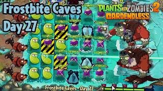 Frostbite Caves - Day 27 Pc Hardest Difficulty Plants Vs Zombies 2 Gardendless