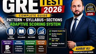 GRE Test Pattern 2026 | Latest Syllabus, Sections, Score Range & Tips
