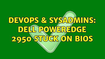 DevOps & SysAdmins: DELL PowerEdge 2950 stuck on BIOS