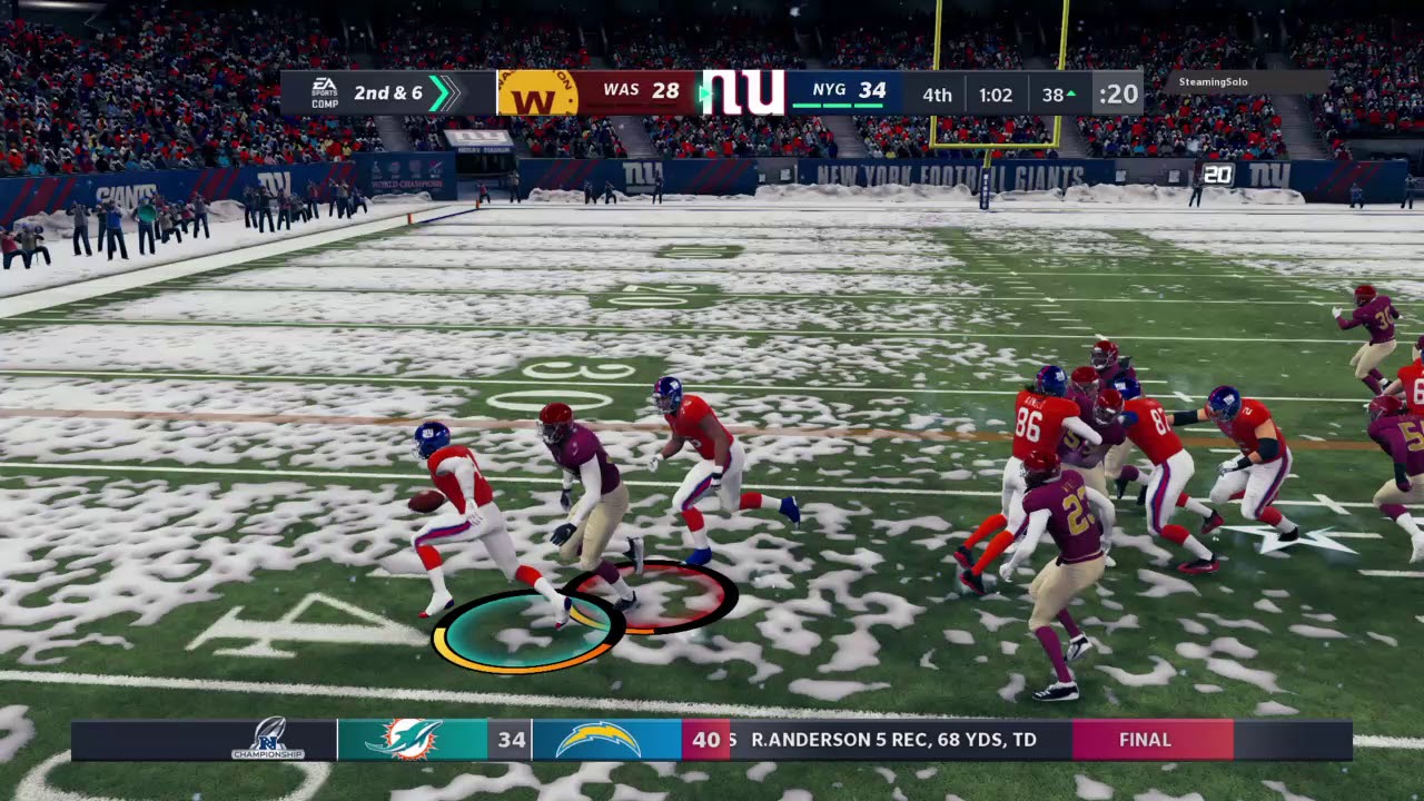 Madden NFL 21 Chris Carson Run