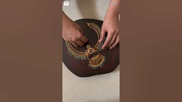 3 in 1 crafted antique necklace / detachable necklace #radhajewellerserode #neckalce #gold #antique