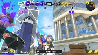 Splatoon 3: One-way traffic in Tower Control [13(2)-3, Carbon Roller Deco]