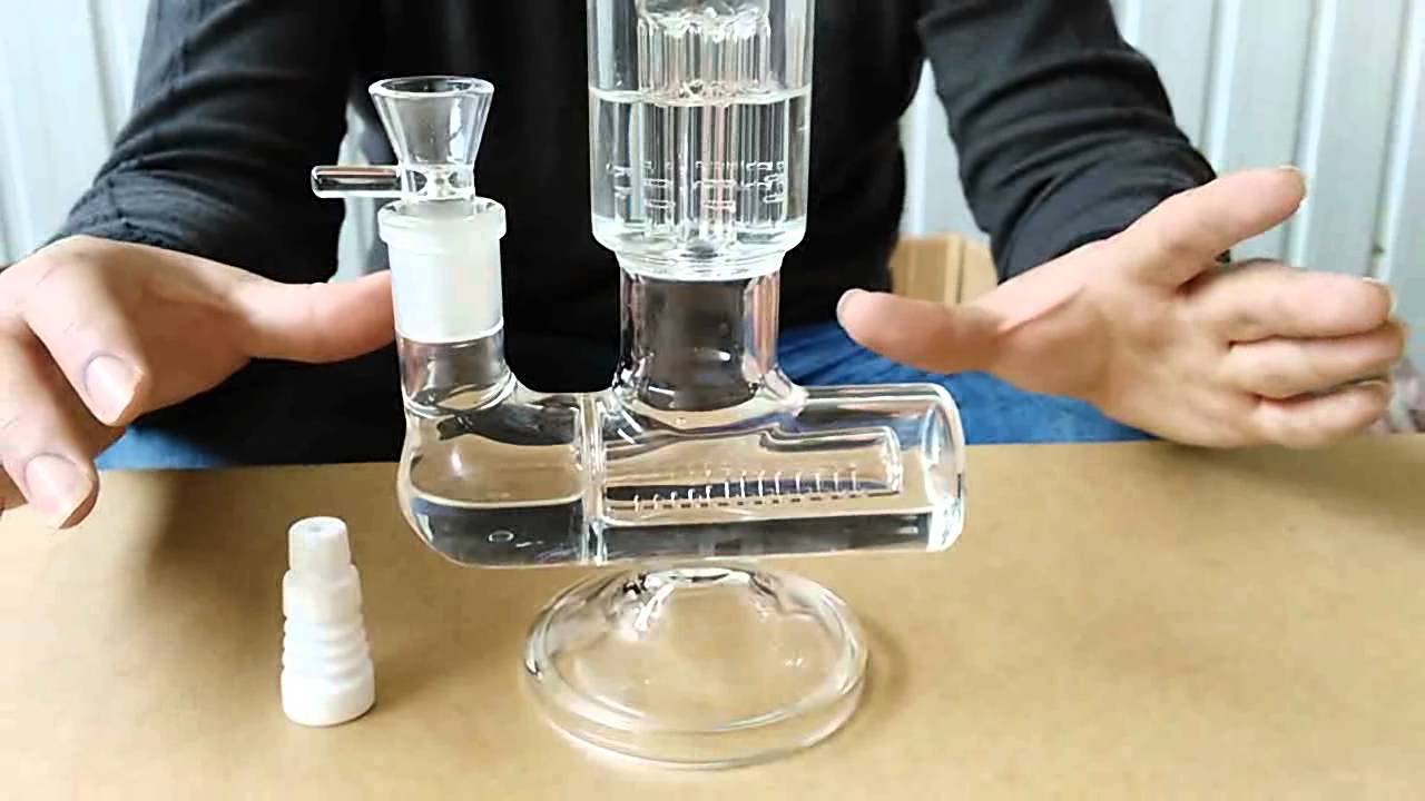 Pre order on Glass water pipes with Diffused Inline Slitted Perc to Fused Tree perc