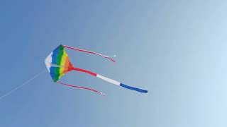 Rainbow Kite in Flight