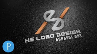HS'' 3D professional logo design on android mobile, pixellanb tutorial [ASRAFUL ART]