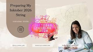 Full Inktober Tangles 2026 Prep: Drawing a Dreamcatcher String on A3 Khadi Paper Guide