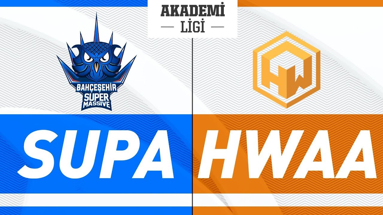 şampiyonluk ligi 2018 Bahçeşehir SuperMassive A ( SUPA ) vs HWA GAMING A ( HWAA ) | 2019 Akademi Ligi 4. Hafta