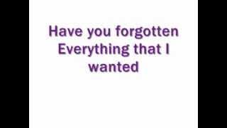 Avril Lavigne Forgotten Lyrics
