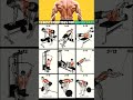 Top 9 Lats Exercises for a V-Shape Body!💪#back#gym#workout#motivation#fitneess