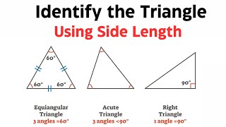 Identify a Right Triangle using Side Length