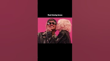 Thumbnail of Rosé kissing Bruno in APT 💕#shorts #kpop #blackpink #yg #rosé