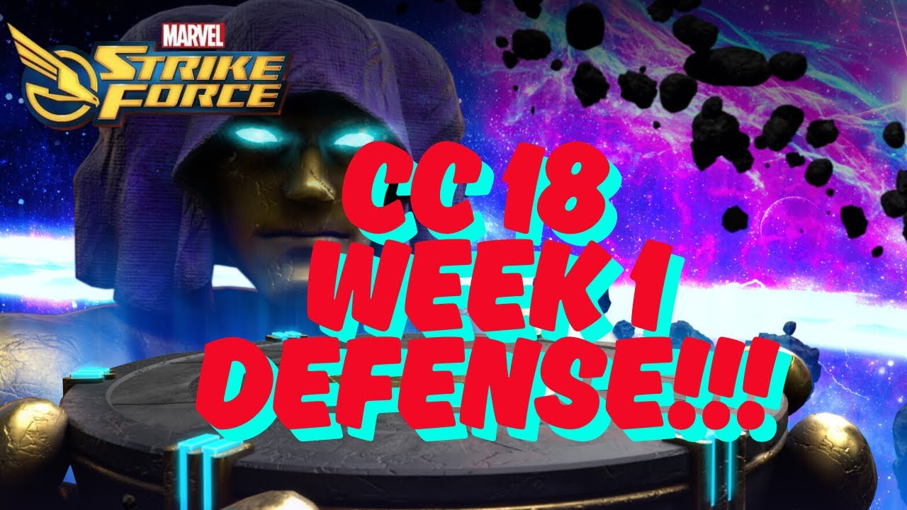 MSF-COSMIC CRUCIBLE СЕЗОН 18 (CC18) СТРАТЕГИЯ ЗАЩИТЫ - НЕДЕЛЯ 1 - MARVEL Strike Force
