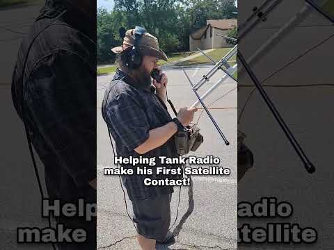 Tank Radio S First Satellite Contact Hamradio Satellite Amsat Pota 
