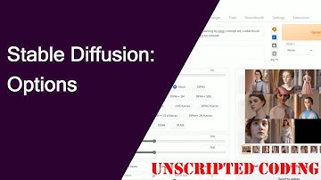 Running through Stable Diffusion Settings Automatic1111 | Unscripted Coding
