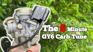 How To Tune Any GY6 Carb in 5 Minutes 50cc-200cc CVK Carb Guide