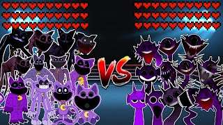 Catnap Monster Evolution vs Durple Sprunki Monster Evolution! Meme battle 