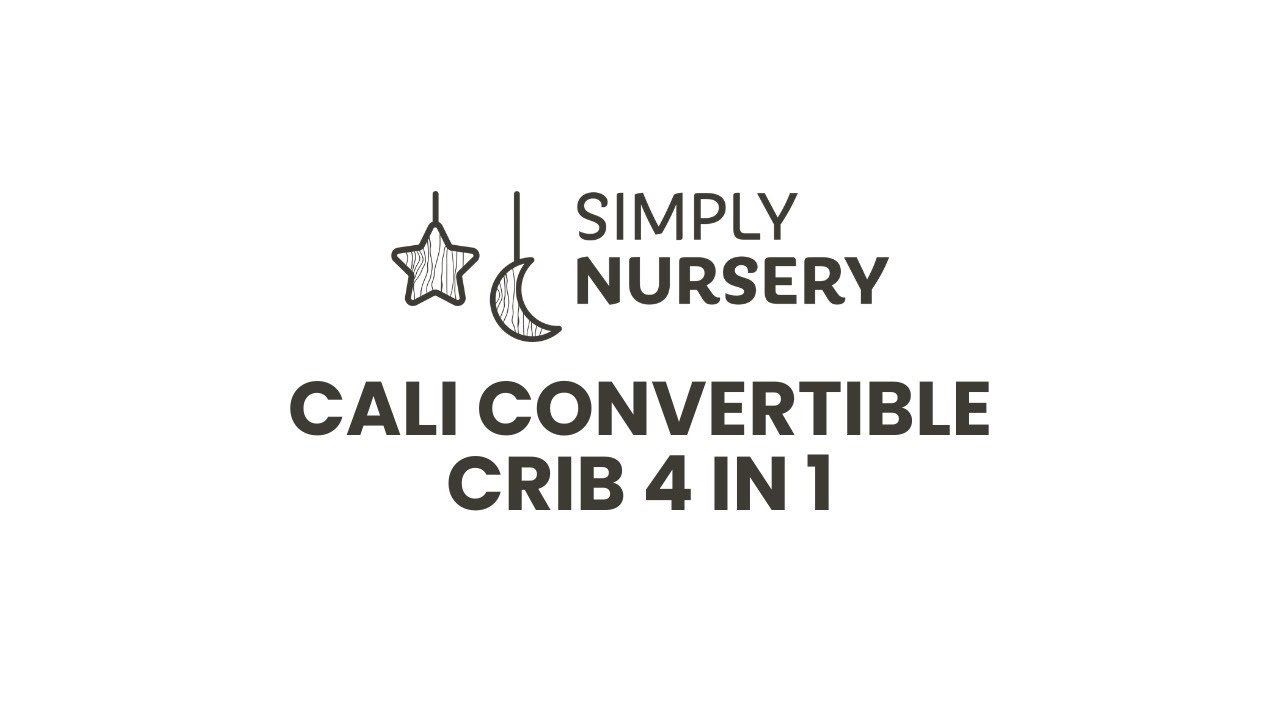 Simply Nursery - Cali Convertible Crib 4 in 1 in Hazelnut - Assembly Video