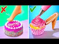 ¡GUAU! Es un PASTEL de Barbie 🎂 *Ideas creativas para decorar pasteles y manualidades para todos*.