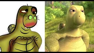 over the hedge animated movie - comedy drawing meme - funny Family disney movie drawing meme