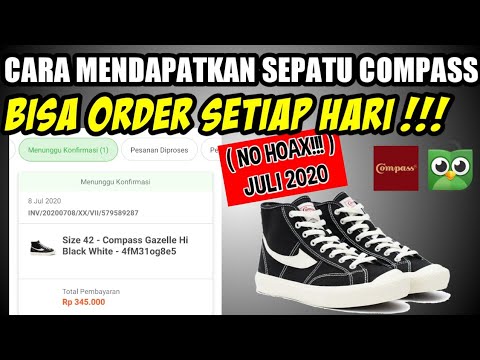  CARA  MENDAPATKAN SEPATU  COMPASS  DI  TOKOPEDIA  BISA ORDER  