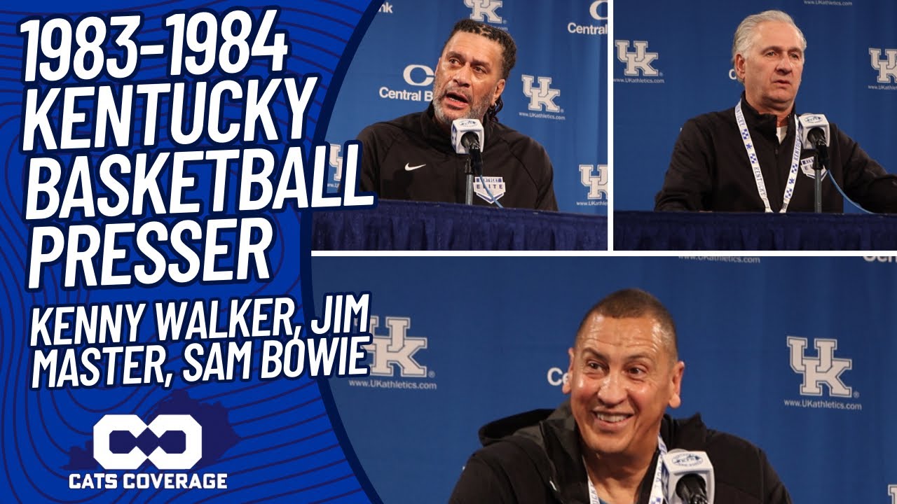 19831984 Kentucky Men’s Basketball Presser Kenny Walker, Jim Master