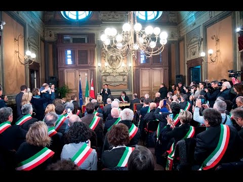 Renzi incontra ad Asti i sindaci del territorio e le istituzioni locali (08/11/2016)