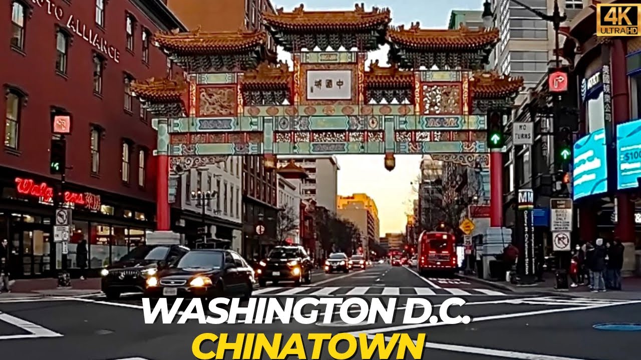 Walking Washington D.C. Chinatown 4K