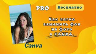 Как легко заменить фон на фото в CANVA?