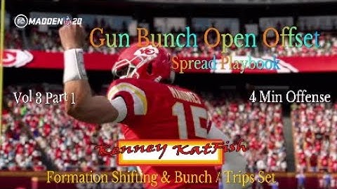 Madden 20 Gun Bunch Open Offset | Spread Playbook | Vol 3 Part 2