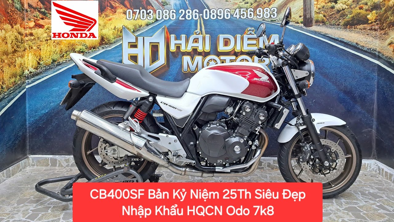 Lên Sàn Honda CB400 ABS Super Four 2018 Kỷ Niệm 25Th Đẹp Keng HQCN Chỉ 428tr Lh Em Hải: 0703086286