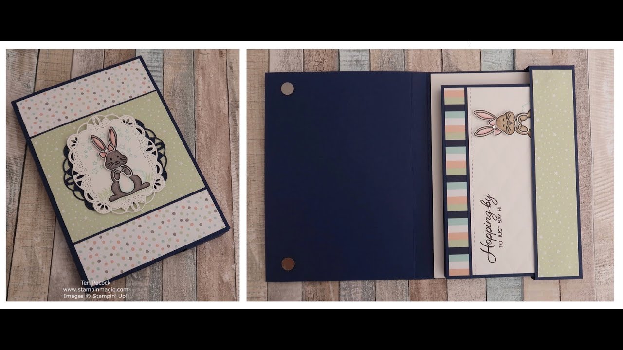 Card Folder - Using Best Bunny from Stampin' Up!