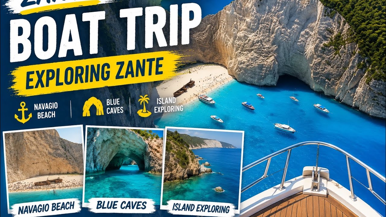Exploring Zante by Boat | Shipwreck Beach, Blue Caves & Crystal Water Adventure