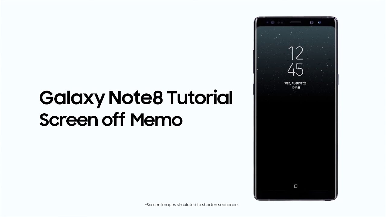 Samsung Galaxy Note8 Útmutató - Screen off Memo