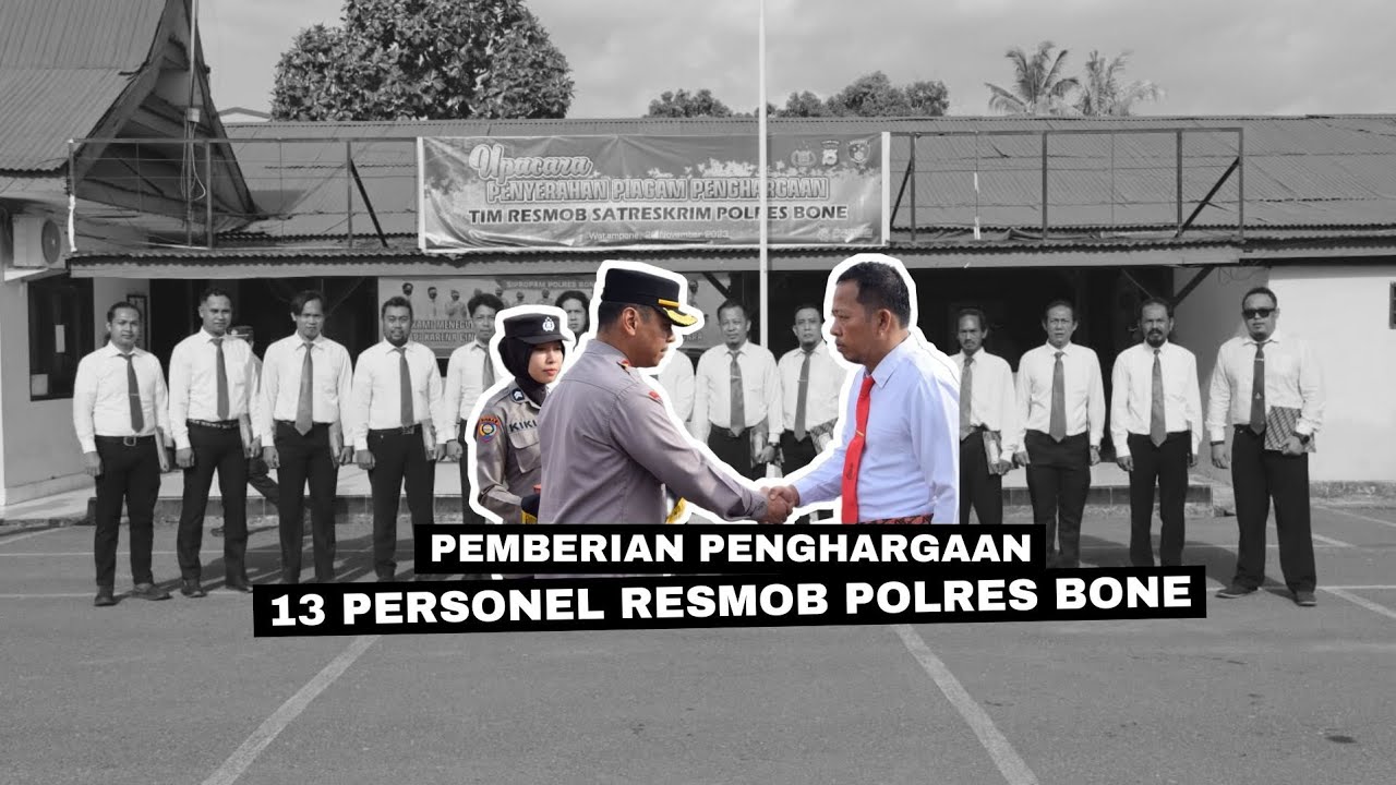 Ungkap Kasus Pembunuhan, Kapolres Bone Beri Reward Kepada Tim Resmob Satreskrim.