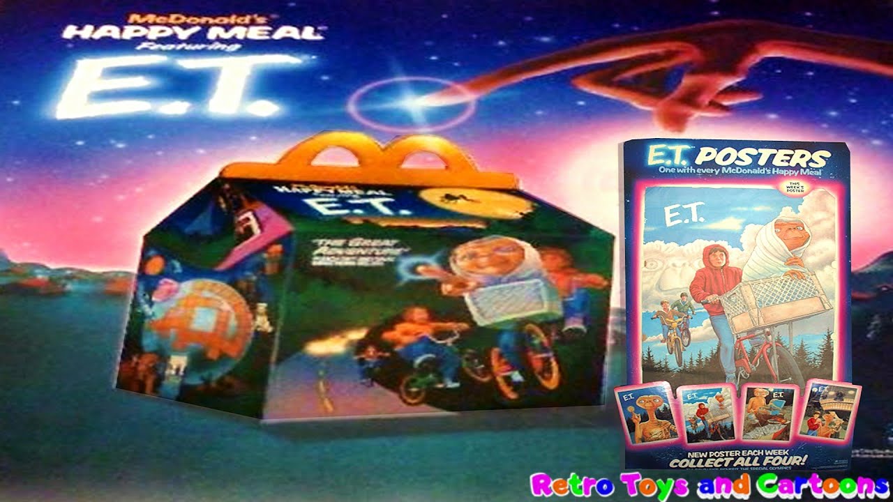 E.T×McDonalds 1985年製ポスター Original Vintage Genuine E.T. Movie Poster 1985 Mcdonald's