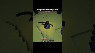 dragon killed my kitty 🐈  #minecraft