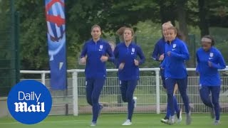 US women's soccer team trains for game against Sweden screenshot 5